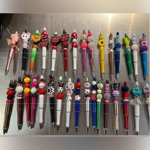 COPY - Custom made hand beaded ink pens.  $8 each